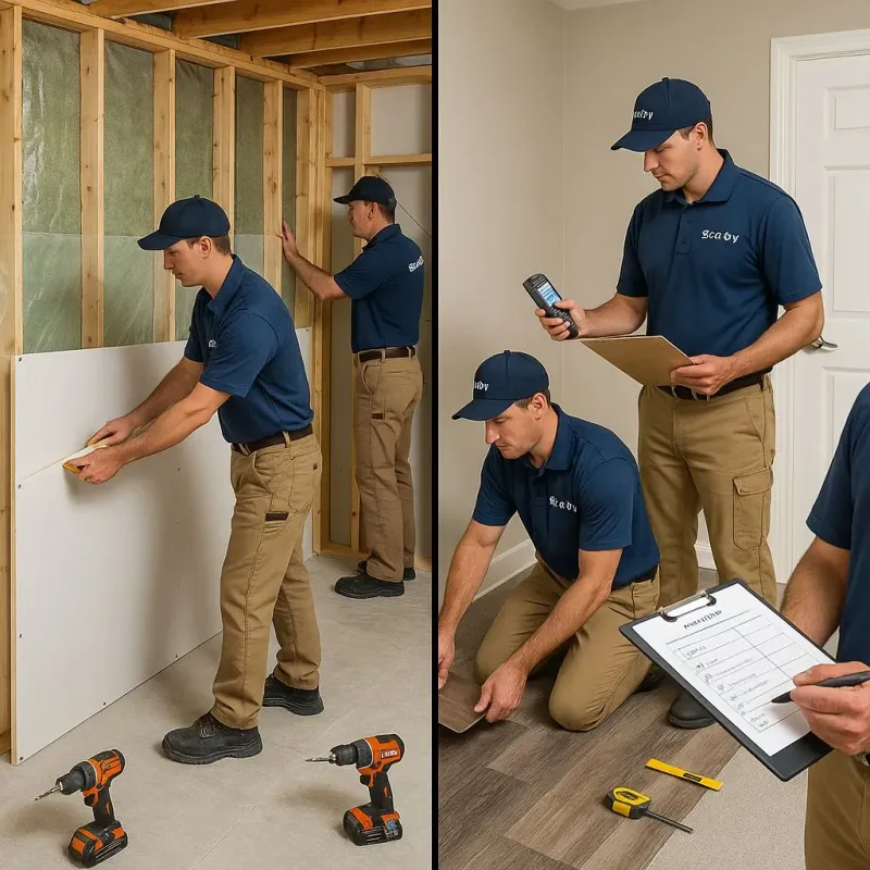 Repairs and Reconstruction process in Adams Center, NY